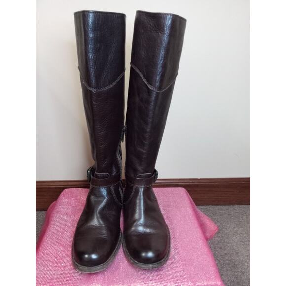 Frye Boots Women's Brown Knee High with Buckle detail - Size 6 (12249) - Picture 2 of 5